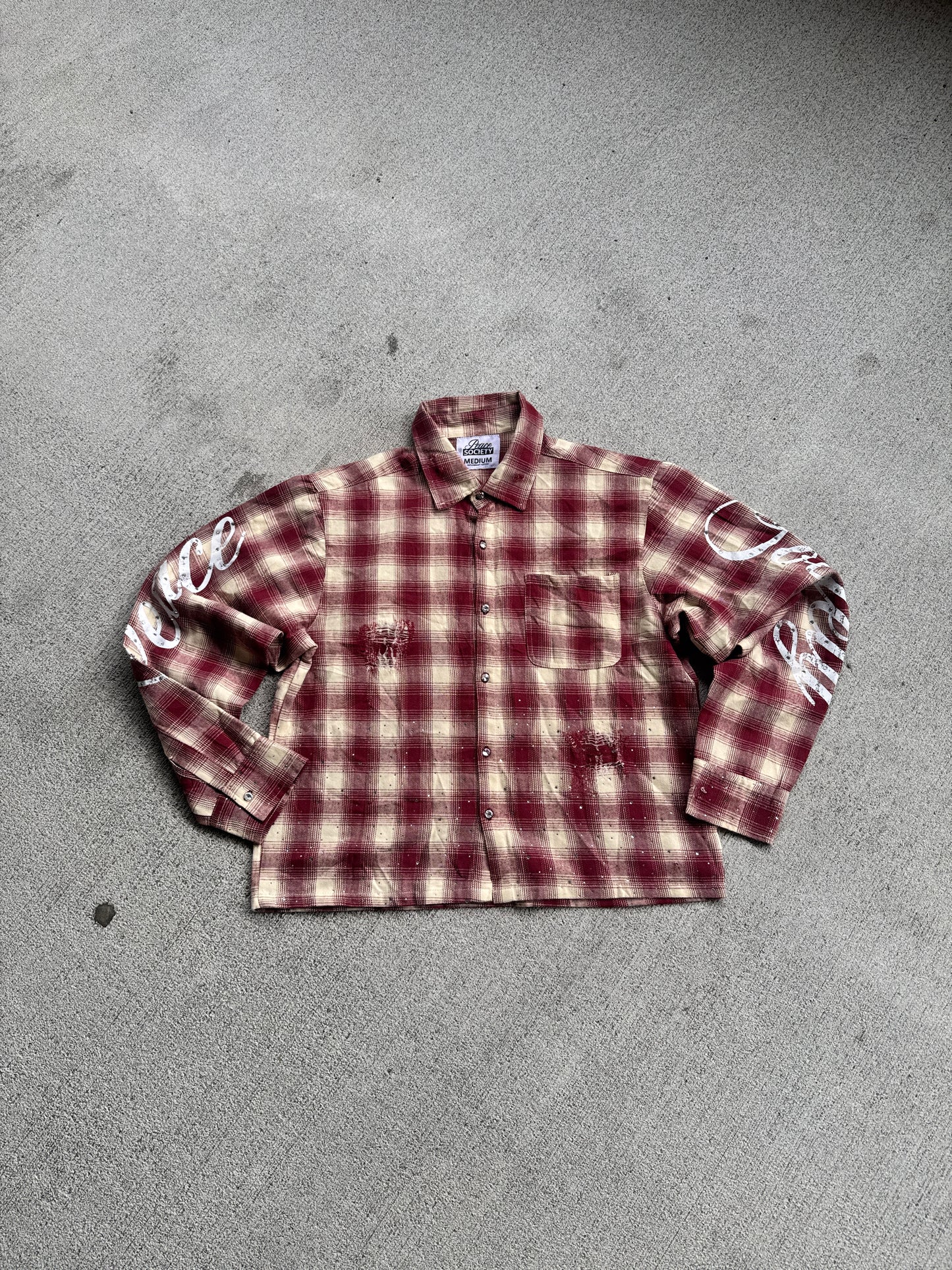 CRIMSON FADE FLANNEL