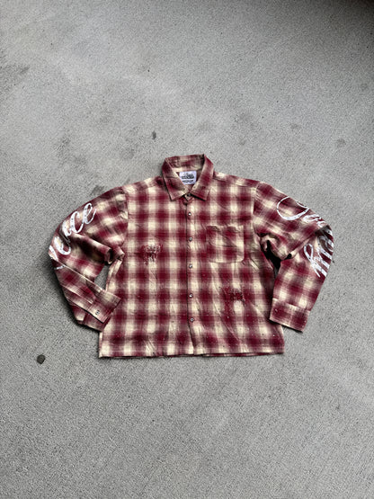 CRIMSON FADE FLANNEL