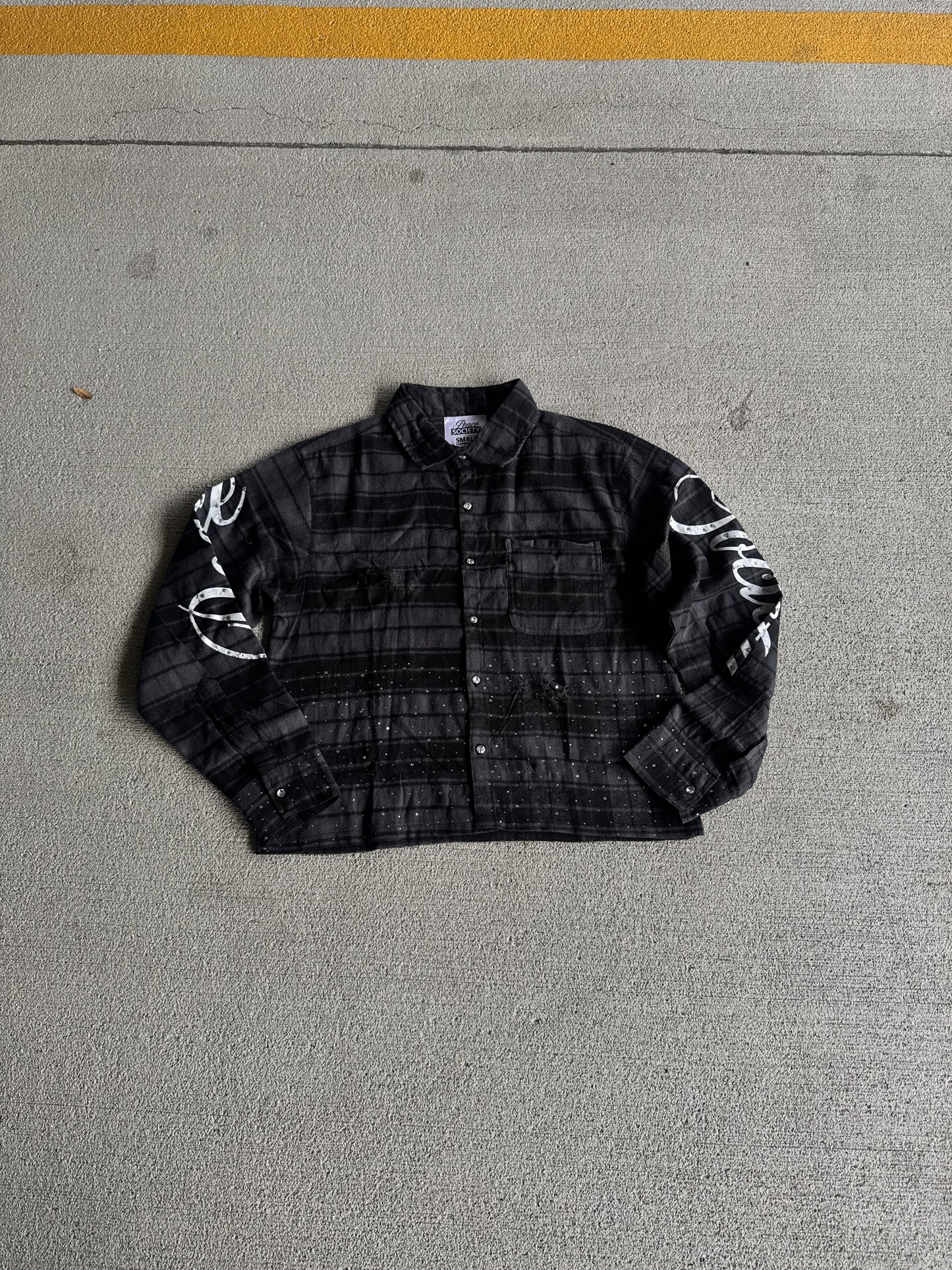 MIDNIGHT STATIC FLANNEL