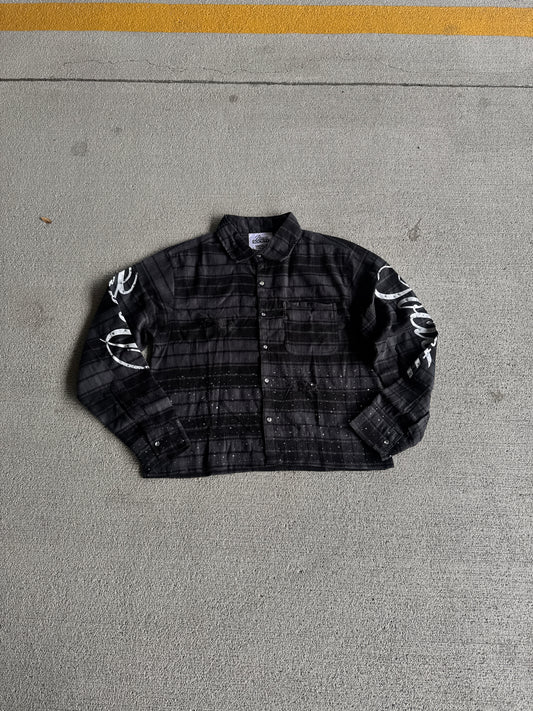 MIDNIGHT STATIC FLANNEL
